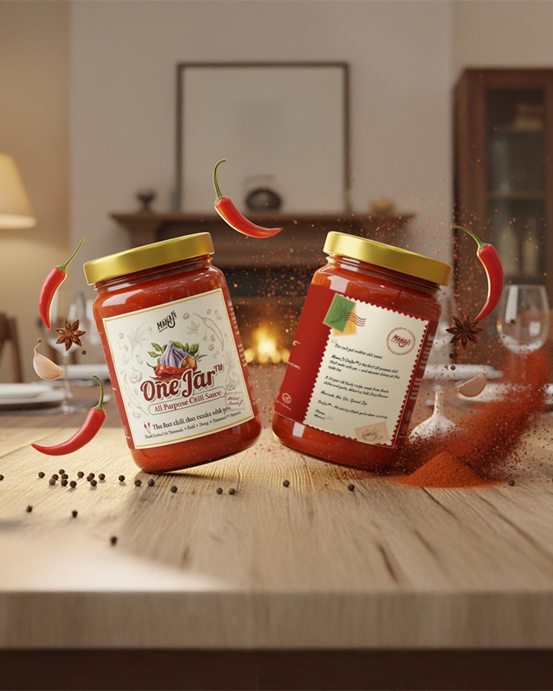 Mama J’s One Jar Label Design